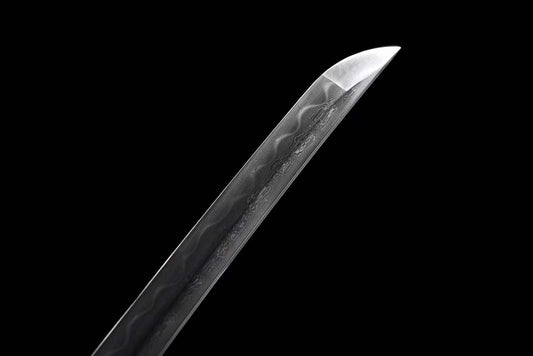 Hand Forged Japanese Samurai Katana Dark Pattern Steel