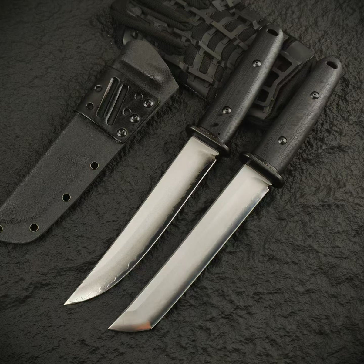 Kaishi Collector’s Edition – Japanese Tactical Kwaiken Fixed Blade Knife (Hamon Pattern)