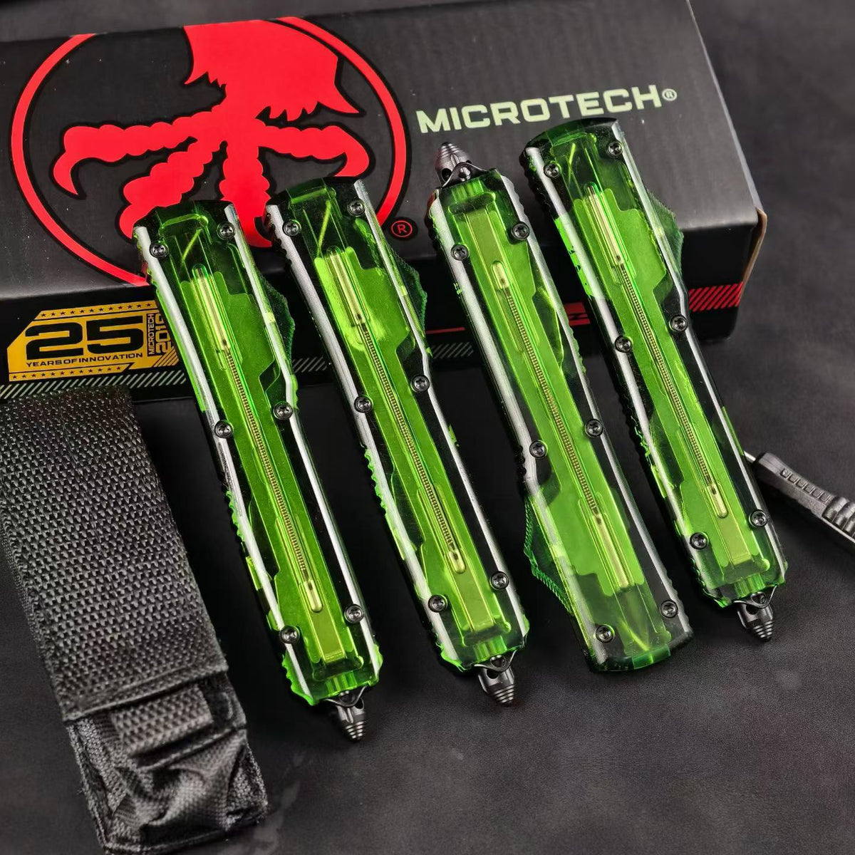 Microtech UTX-85-Style OTF Automatic Knife – Translucent Green Handle (Replica)