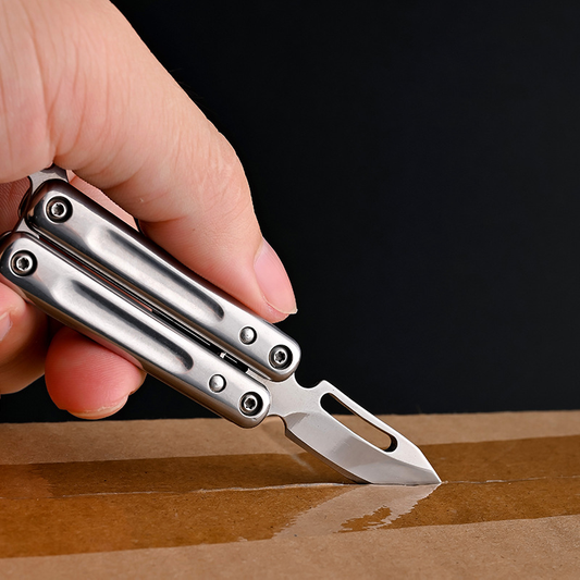 Titanize Mini Butterfly Knife Keychain