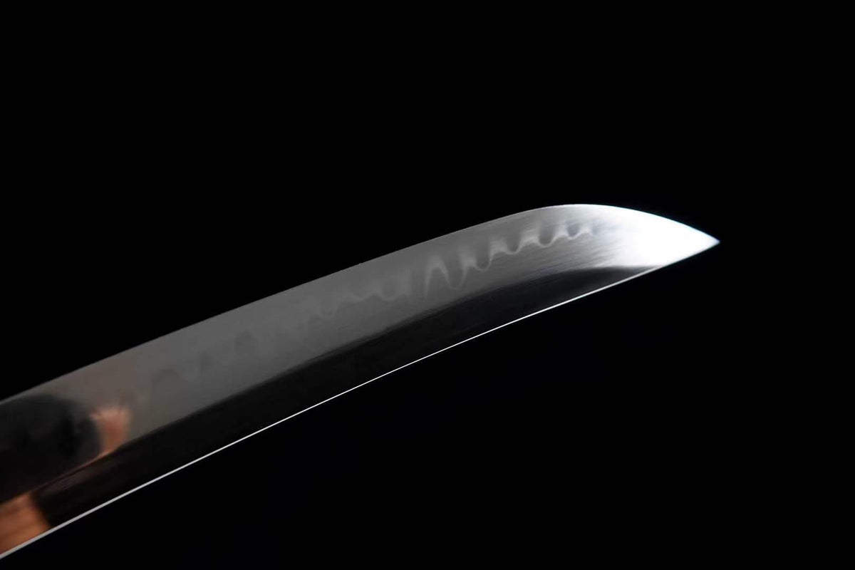 Hand Forged Japanese Tanto Red Sky Short Sword T10 Turns the soil to burn blade