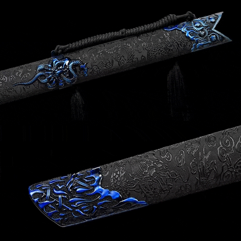 Handmade Devil King Chinese Sword With Blue
