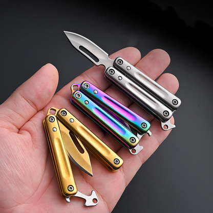 Titanize Mini Butterfly Knife Keychain