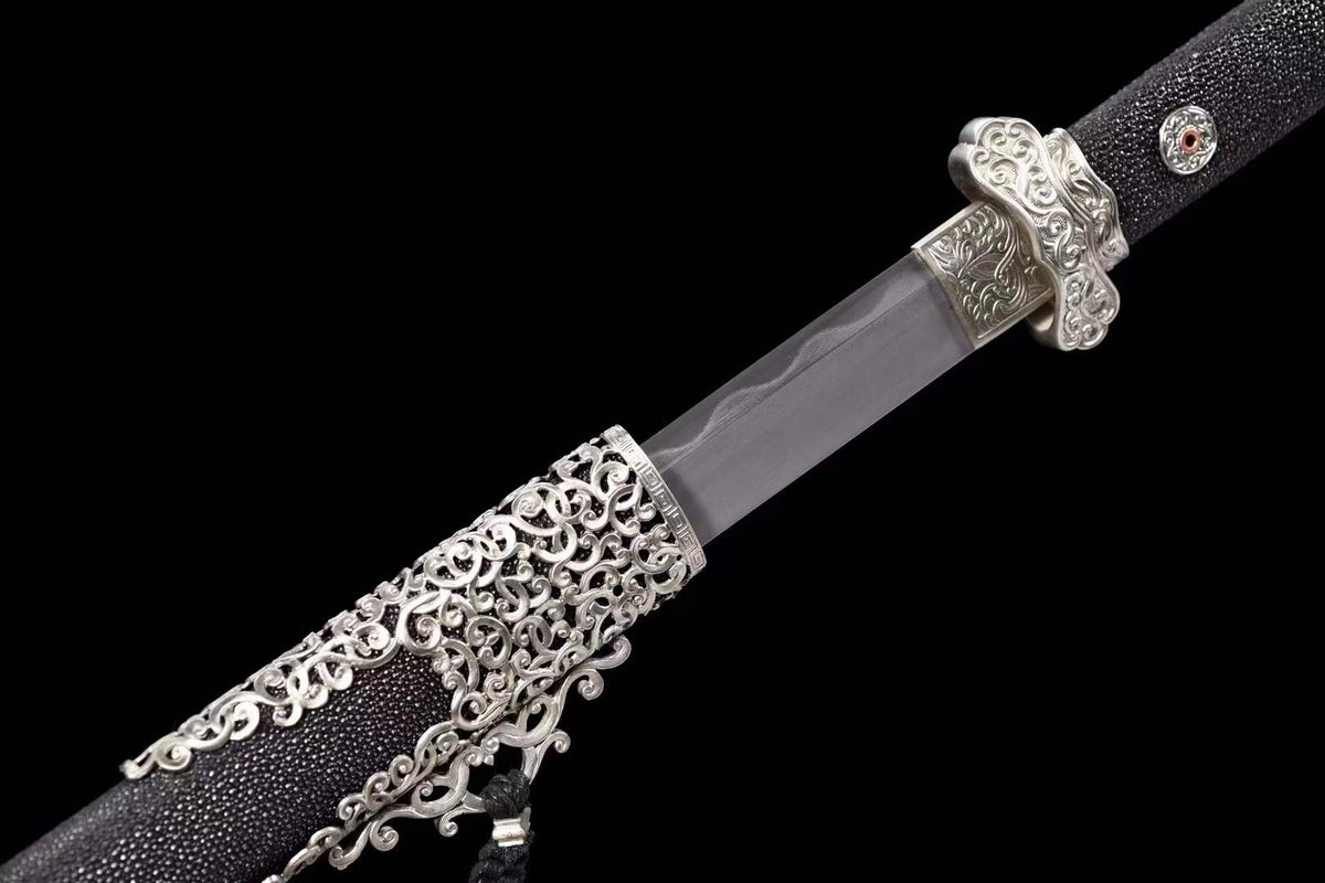 White Bronze Essence Edition Wootz steel Tang Sword