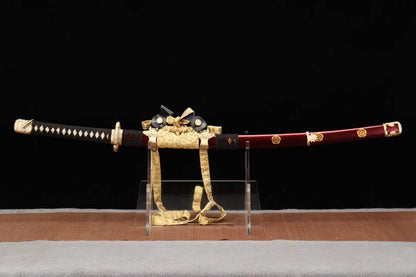 Handmade Japanese Tachi Odachi Mirror Moon T10 Three-colored Blades Truly Yokote