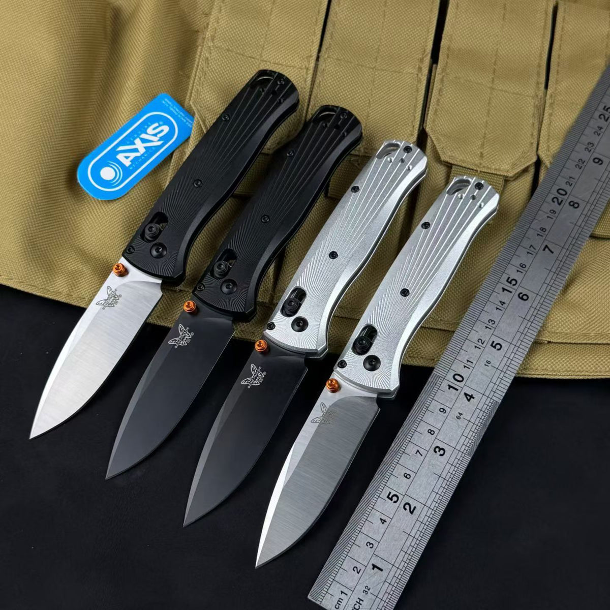 Benchmade Bugout 535 – Radial Pattern Aluminum Handle Folding Knife