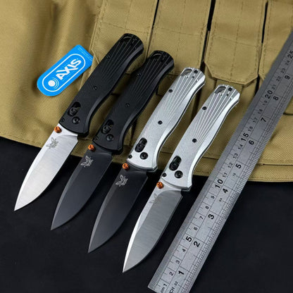 Benchmade Bugout 535 – Radial Pattern Aluminum Handle Folding Knife
