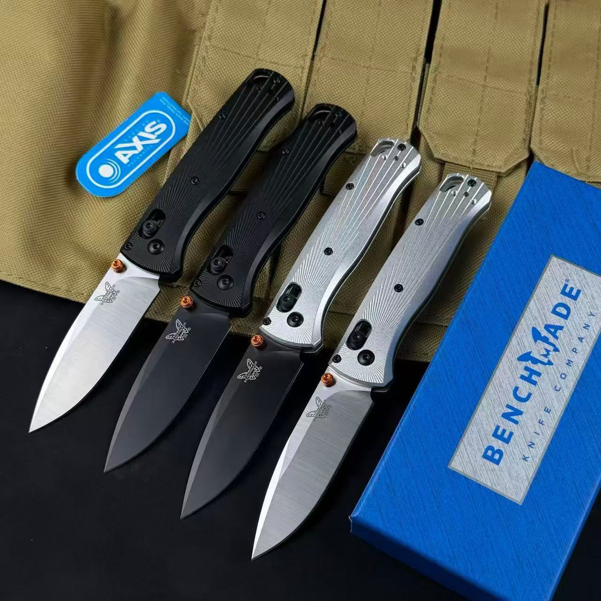 Benchmade Bugout 535 – Radial Pattern Aluminum Handle Folding Knife