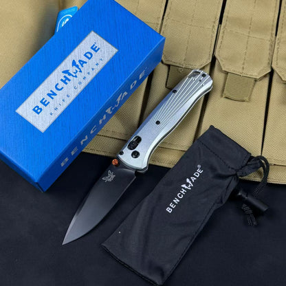 Benchmade Bugout 535 – Radial Pattern Aluminum Handle Folding Knife