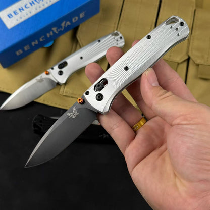 Benchmade Bugout 535 – Radial Pattern Aluminum Handle Folding Knife