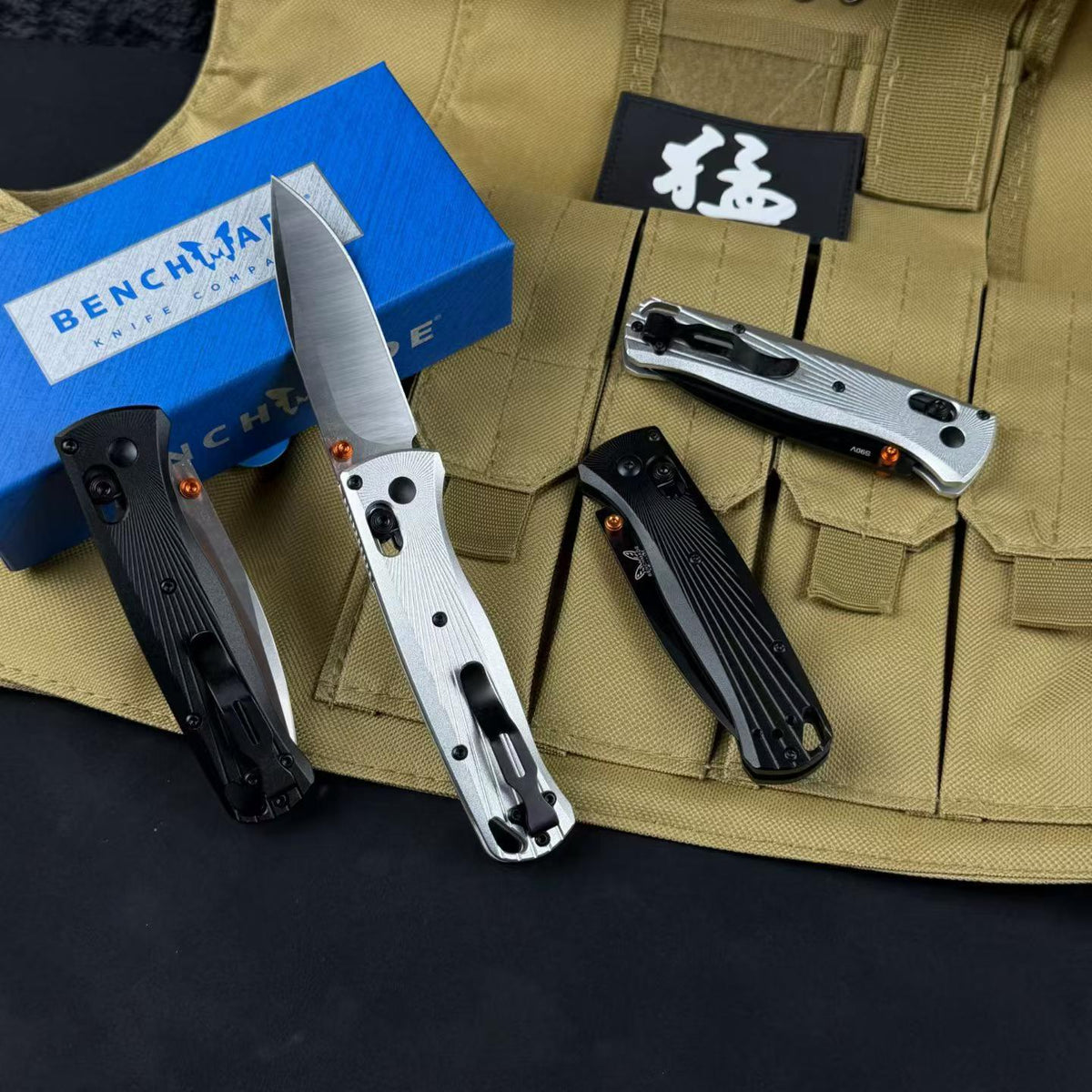 Benchmade Bugout 535 – Radial Pattern Aluminum Handle Folding Knife