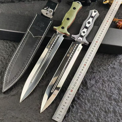 Mammoth Bass Double-Edged Tactical Dagger – Full-Tang Fixed Blade Knife