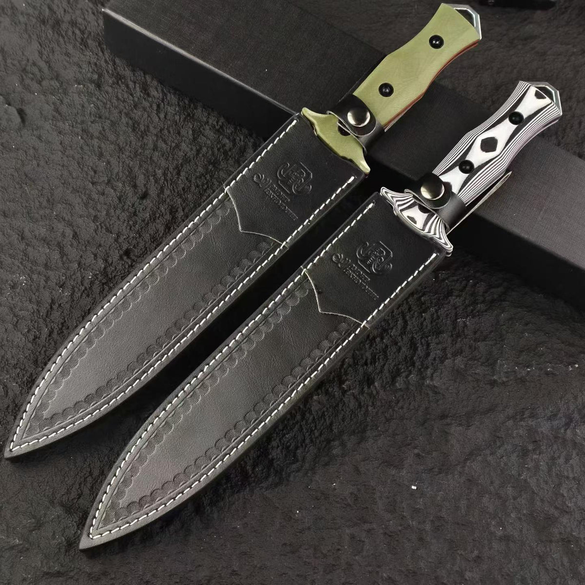 Mammoth Bass Double-Edged Tactical Dagger – Full-Tang Fixed Blade Knife