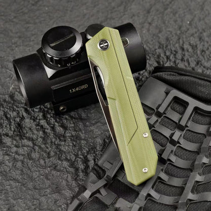 Green Demon DC53 Tactical Folding Knife – Minimalist Industrial Design