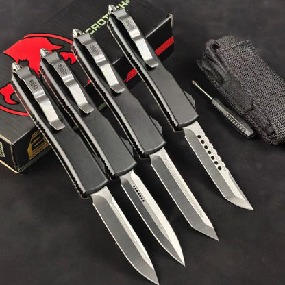 Microtech Ultratech UT85 – OTF Automatic Knife with Translucent White Handle