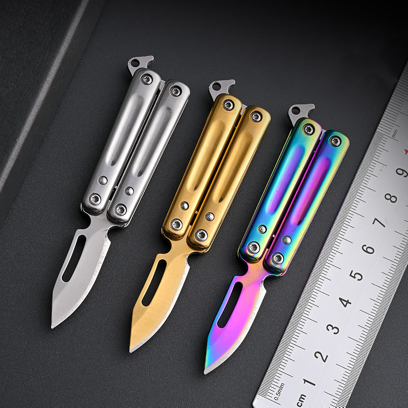 Titanize Mini Butterfly Knife Keychain