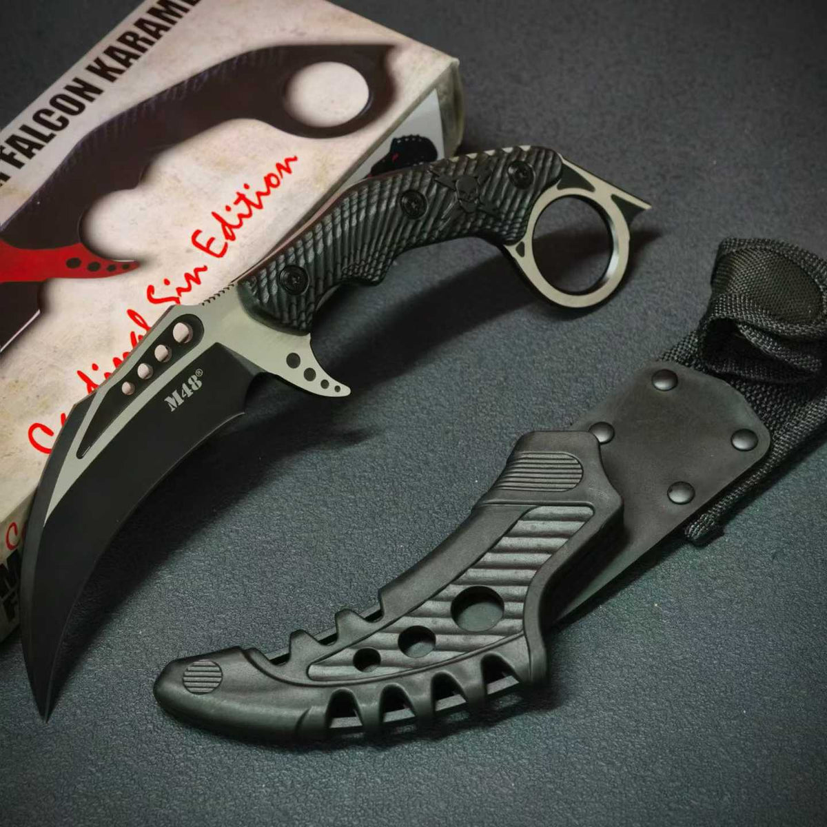 M48 Hawk Tactical Claw Knife with Sheath