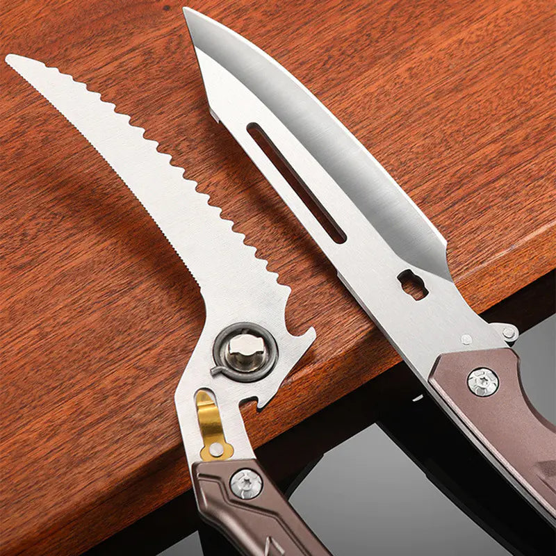 Multifunctional split knife detachable scissors