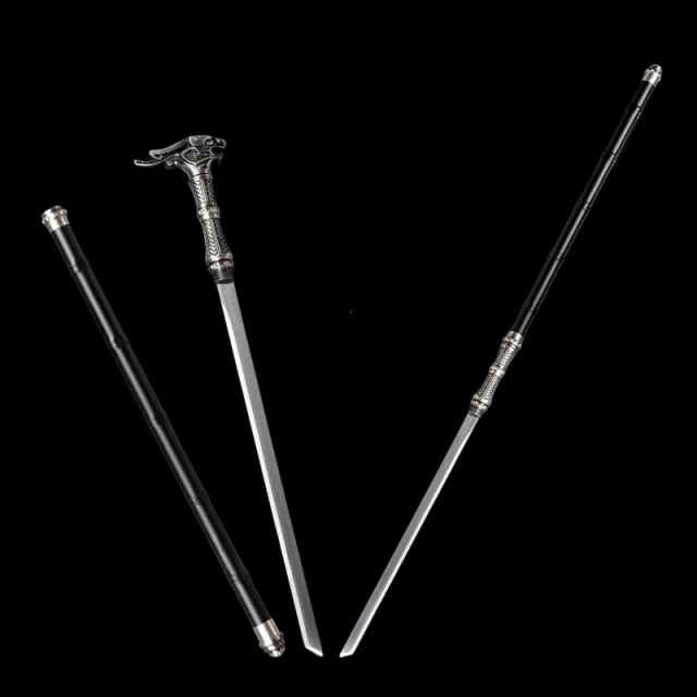 Tactical Cane Sword – Dual-Head Convertible Design