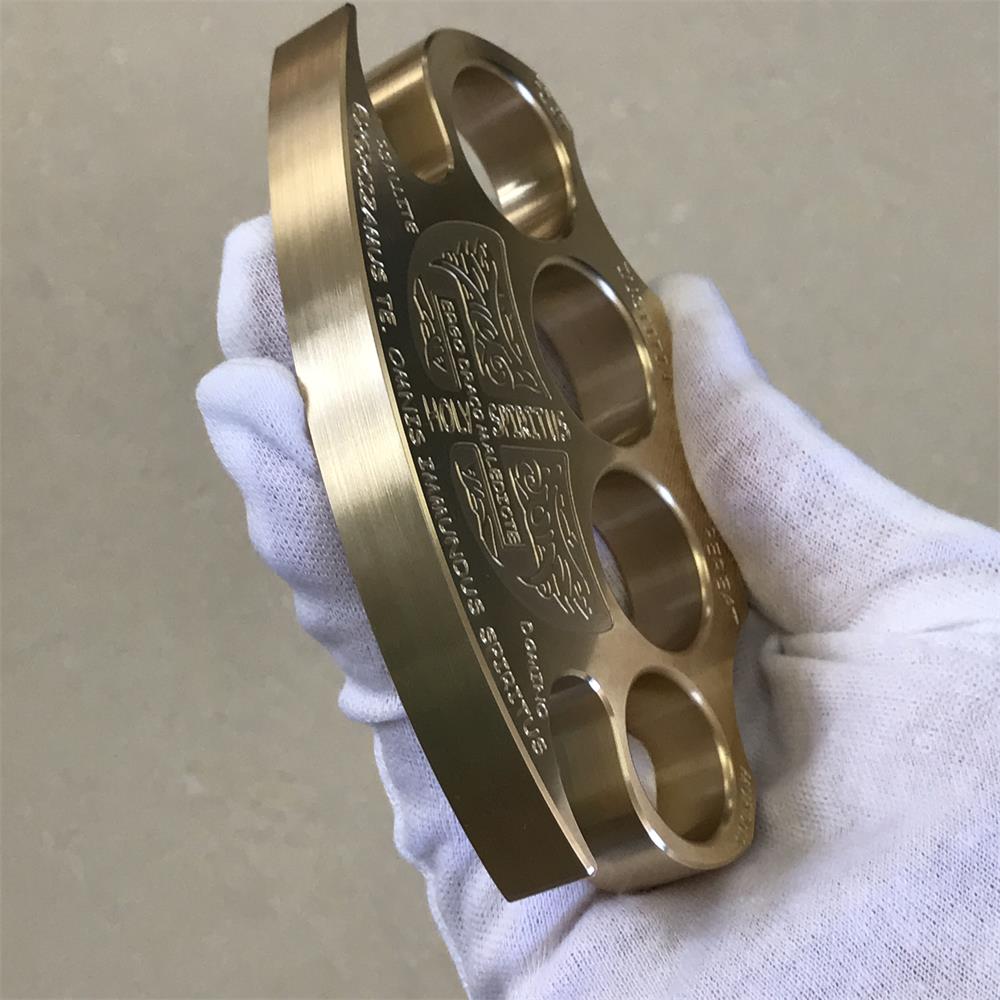 Warrior Solid Brass Knuckle Duster Self-defense Window Breaking EDC Tool