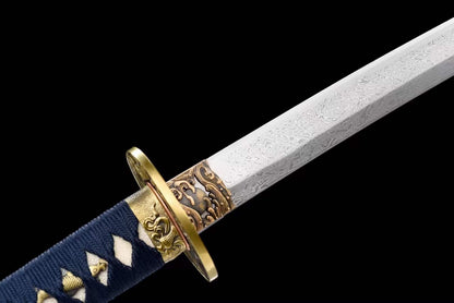 Damascus Samurai Katana [Auspicious Cloud Fighting Sword]