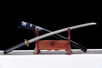 Damascus Samurai Katana [Auspicious Cloud Fighting Sword]