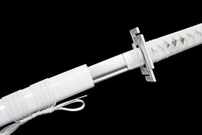 Hand Forged Anime Bleach Ichigo Bankai Sword Tensa Zangetsu Hand Polished  Spring Steel