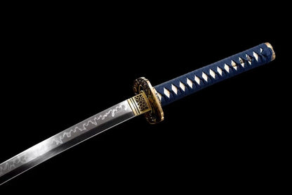 Hand Forged Japanese Samurai Katana Kṣitigarbha Bodhisattva T10 Carbon steel Mirror grinding