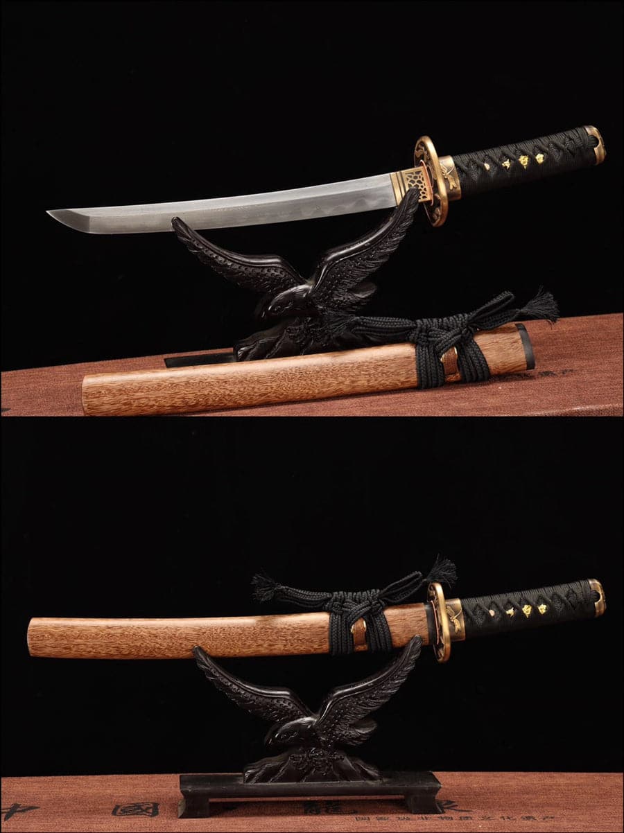 Hand Forged Japanese Samurai Katana Pattern Steel Turns the soil to burn blade