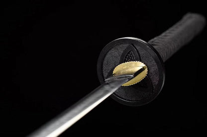Hand Forged Japanese Samurai Katana Phantom Feather T10 Carbon steel Mirror grinding
