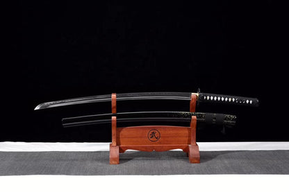 Hand Forged Japanese Samurai Katana T10 Carbon steel Green Vine Full Tang