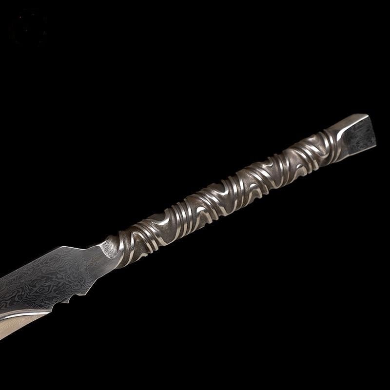 Handmade Chopper Pattern Steel One-piece forging