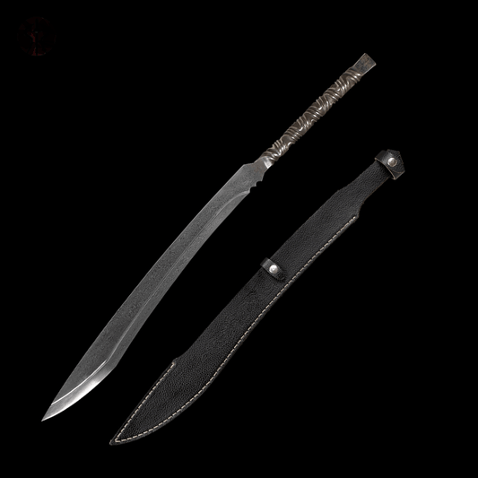 Handmade Chopper Pattern Steel One-piece forging