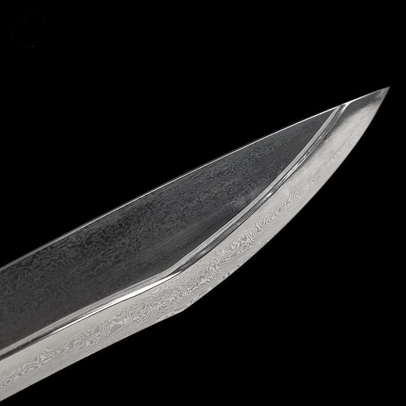Handmade Chopper Pattern Steel One-piece forging