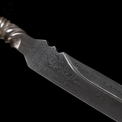 Handmade Chopper Pattern Steel One-piece forging