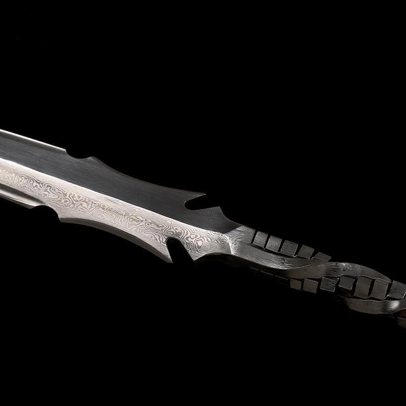 Handmade Dragon Scale Gun Pattern Steel One-piece forging