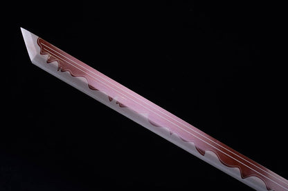 Handmade High Carbon Steel Flowing Shadow  Chinese Sword With Red Blade