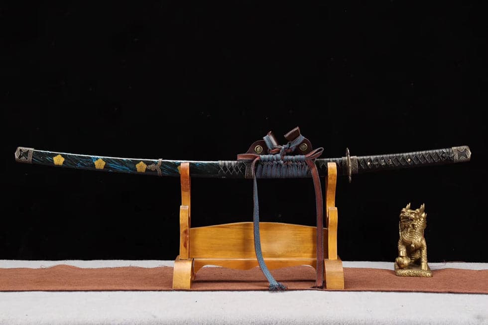 Handmade Japanese Tachi Odach Thousand Feathers 1060 High Carbon Steels Hand grinding