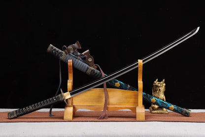 Handmade Japanese Tachi Odach Thousand Feathers 1060 High Carbon Steels Hand grinding