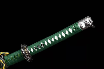 Handmade Japanese Tachi Odachi Ikeda High Performance 9260 Spring Steel Alloy Sakura Fittings