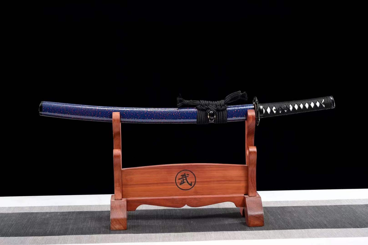 Handmade Japanese Wakizashi Vault Short Sword Damascus Steel
