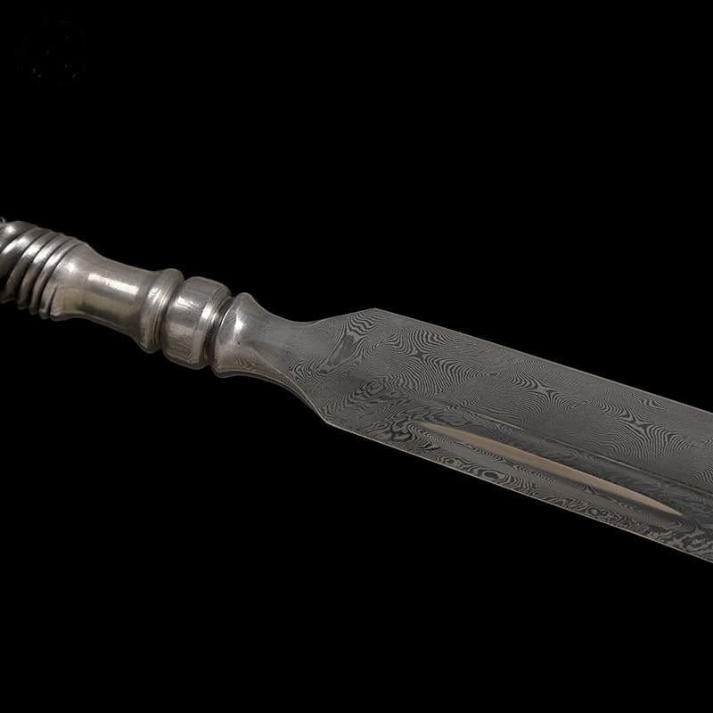 Handmade Warrior Pattern Steel One-piece Forging