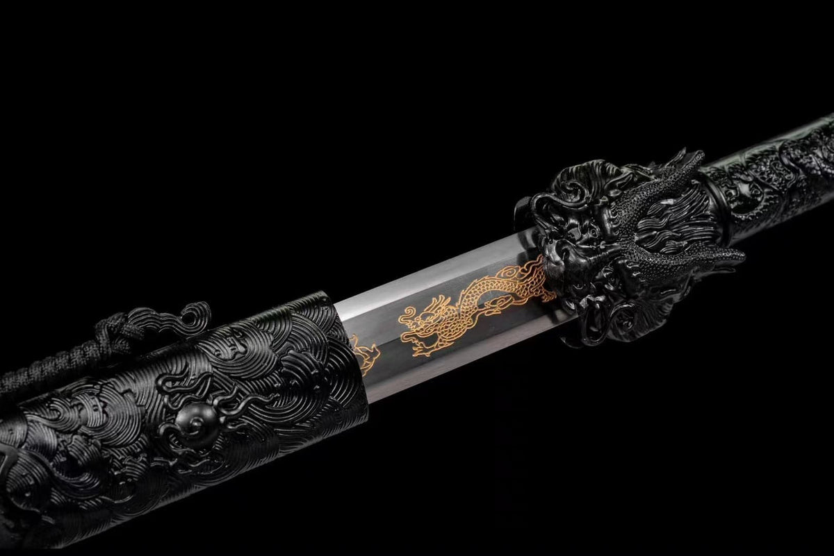 Handmade Manganese Steel Dragon King Chinese Sword