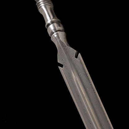 Handmade 马槊 Pattern Steel One-piece forging
