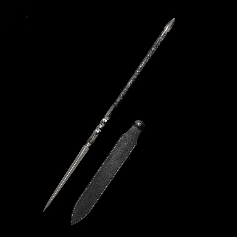 Handmade 三棱 Pattern Steel One-piece forging