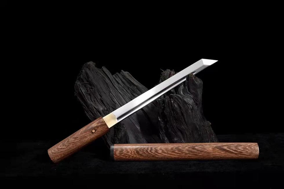 Rosewood High Manganese Steel Small Tang Knife